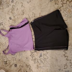 Running shorts, top and new pants